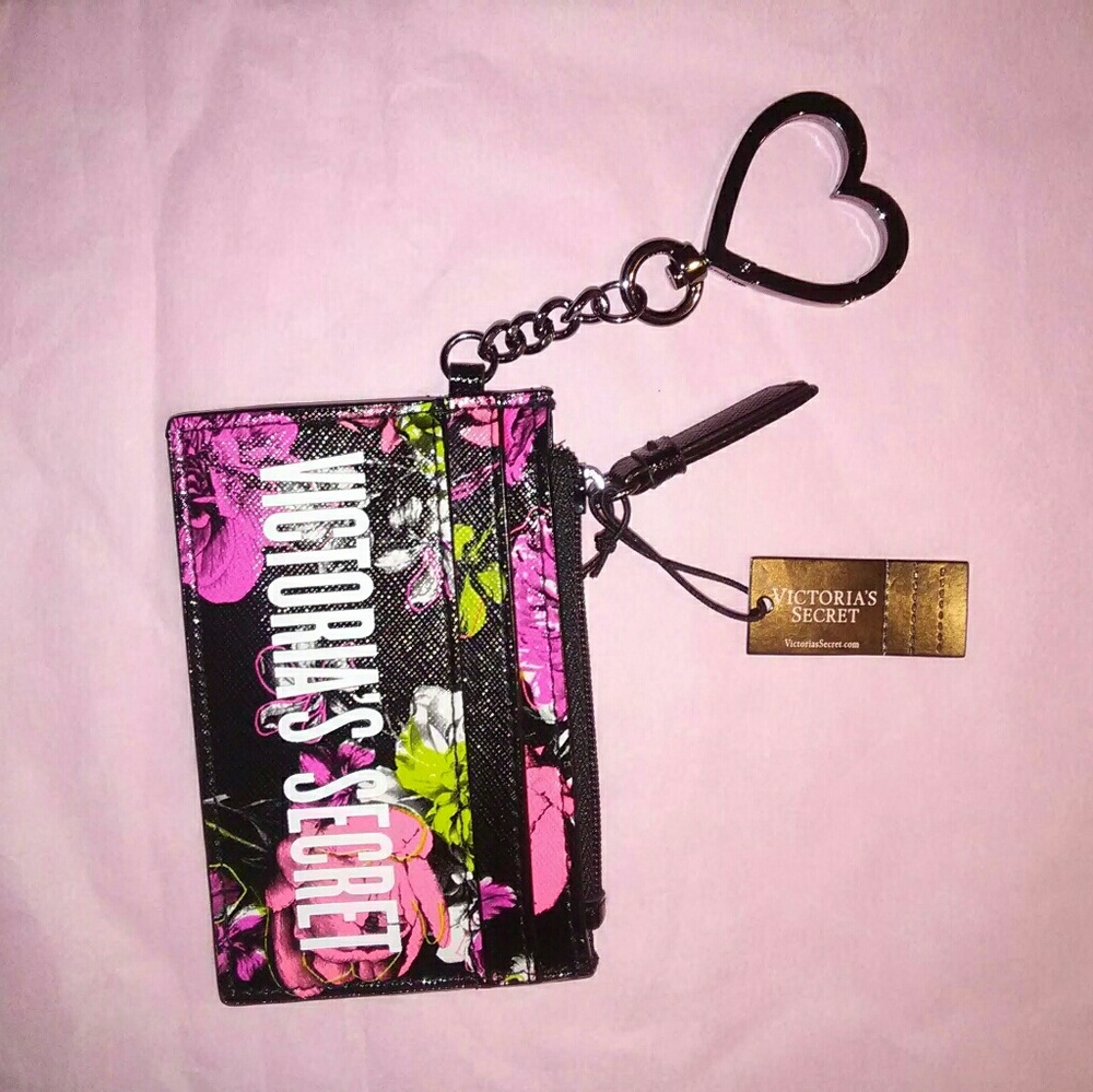 New  Victoria secret keychain card holder